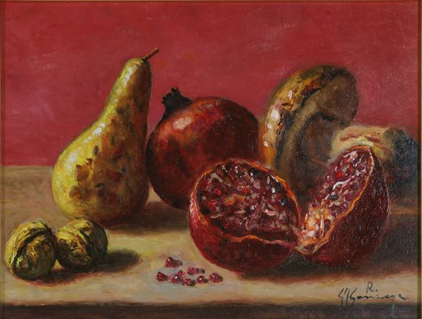 GIOVAN FRANCESCO GONZAGA - FRUTTI IN UN INTERNO, 1998