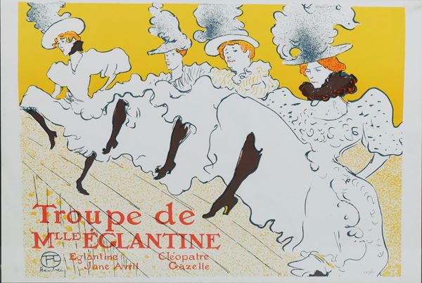HENRI DE TOULOUSE-LAUTREC - LA TROUPE DE M.LLE EGLANTINE 1896, 1979