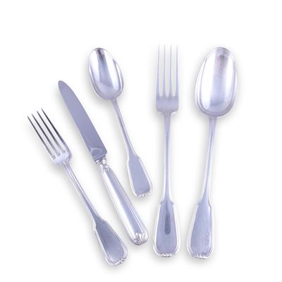 Servizio di posate da dodici in argento 800/1000 (75 pezzi)