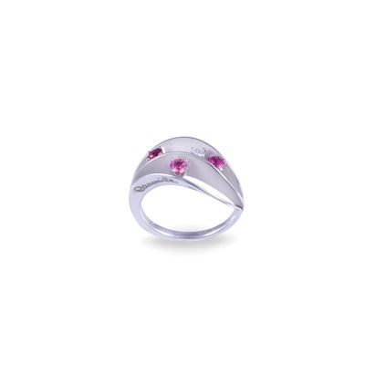 Annamaria Cammilli, Anello “Dune Color” in oro bianco 18 kt
