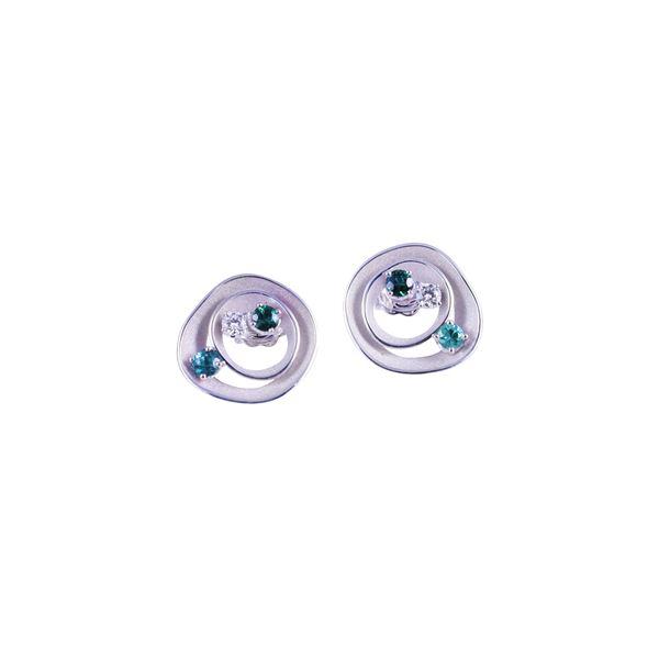 * 18KT GOLD EARRINGS SET WITH TOURMALINES AND DIAMONDS, BY ANNAMARIA CAMMILLI "Dune Color"