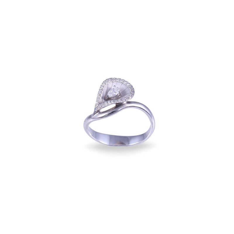Annamaria Cammilli, Anello “Premiere” in oro bianco 18 kt con diamante e brillanti