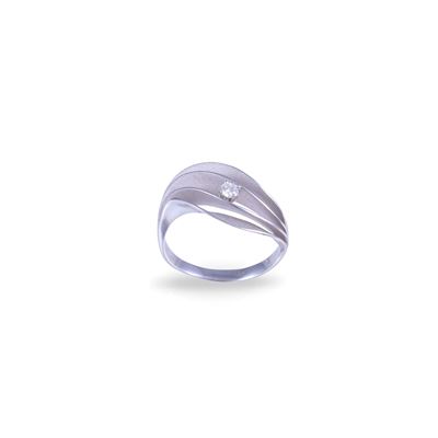 Annamaria Cammilli, Velaa — anello in oro bianco 18 kt con brillante