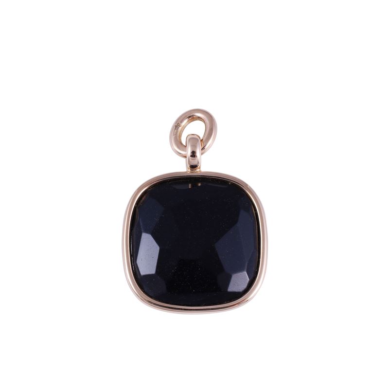 Pomellato, Pendente in oro rosa 18K con giaietto sfaccettato