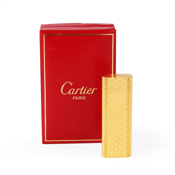 GOLD-PLATED LIGHTER, CARTIER