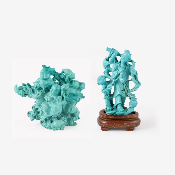 COPPIA DI SCULTURE