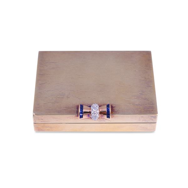 18KT GOLD AND 935 SILVER VANITY CASE, BY ILLARIO CARLO