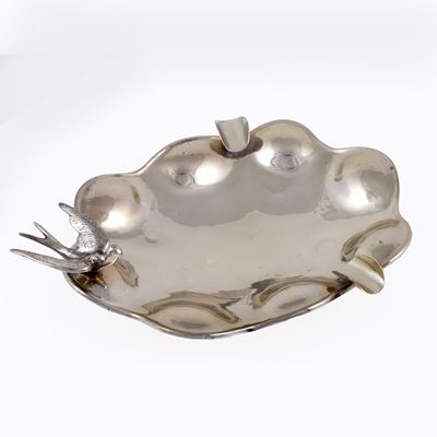 Posacenere, argento 800/1000 vermeil