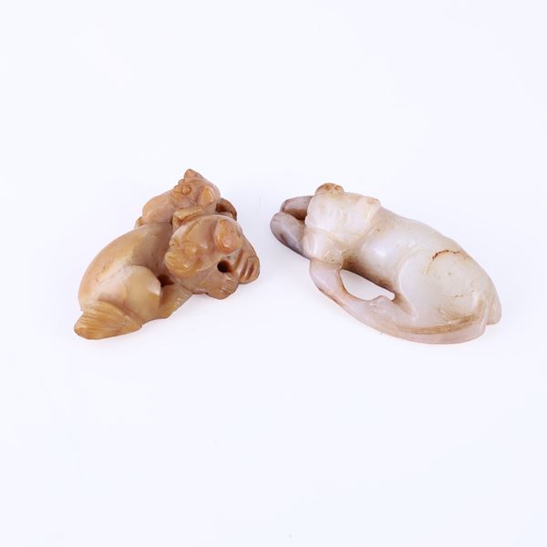 COPPIA DI SCULTURE
