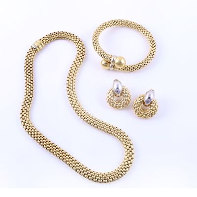 FOPE, Parure in oro 18 kt a maglia tubolare