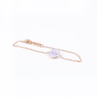 Pomellato, Bracciale “Pom Pom Dot” in oro rosa 18 kt con brillanti e madreperla