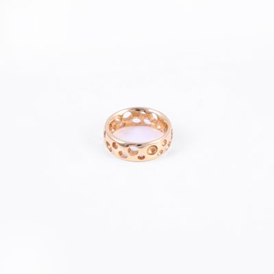 Pendente Pomellato “Milano”, oro rosa 18 kt a cerchio traforato