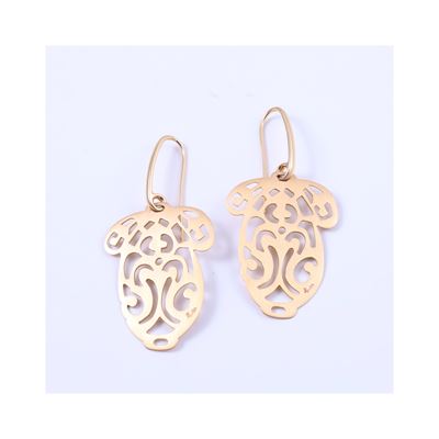 Pomellato, Orecchini "Ming" in oro rosa 18 kt satinato traforato e sagomato