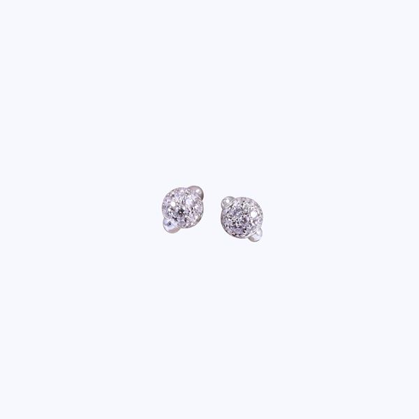 * 18KT GOLD EARRINGS SET WITH DIAMONDS, BY POMELLATO "M'ama non m'ama"