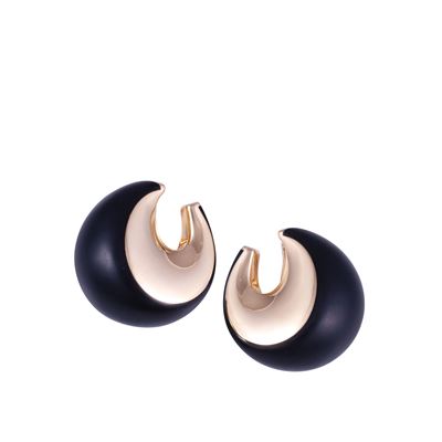 Vhernier, Orecchini “Pirouette” in oro rosa 18 kt e giaietto