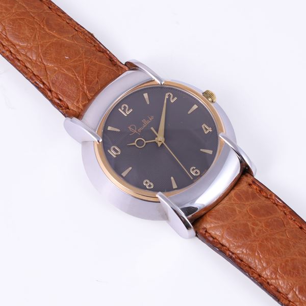 * STEEL AND 18KT GOLD WRISTWATCH, BY POMELLATO