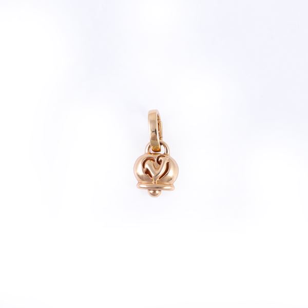 * 18KT GOLD PENDANT, BY CHANTECLER "Campanelle"