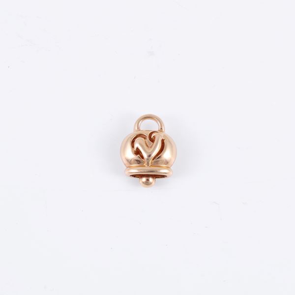 * 18KT GOLD PENDANT, BY CHANTECLER "Campanelle"
