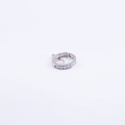 Chantecler, Biglierina per pendente in oro bianco 18 kt con piccoli brillanti