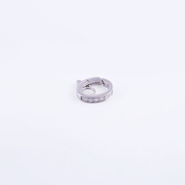 * 18KT GOLD OPENABLE JUMP RING SET WITH DIAMONDS, BY CHANTECLER