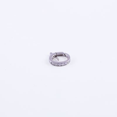 Chantecler, Biglierina per pendente in oro bianco 18 kt con piccoli brillanti
