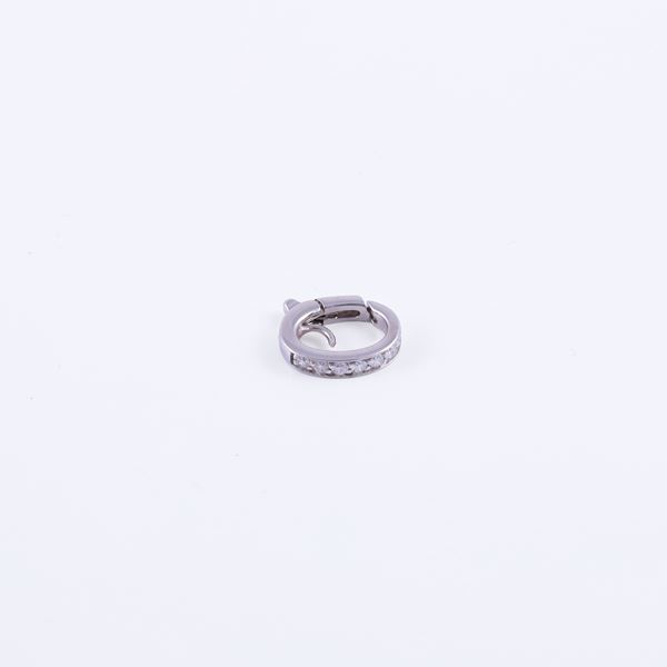 * 18KT GOLD OPENABLE JUMP RING SET WITH DIAMONDS, BY CHANTECLER