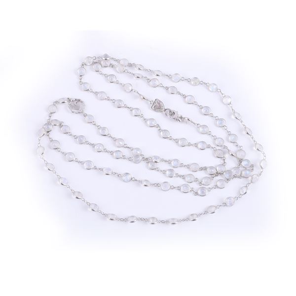 18KT GOLD NECKLACE WITH MOON STONE