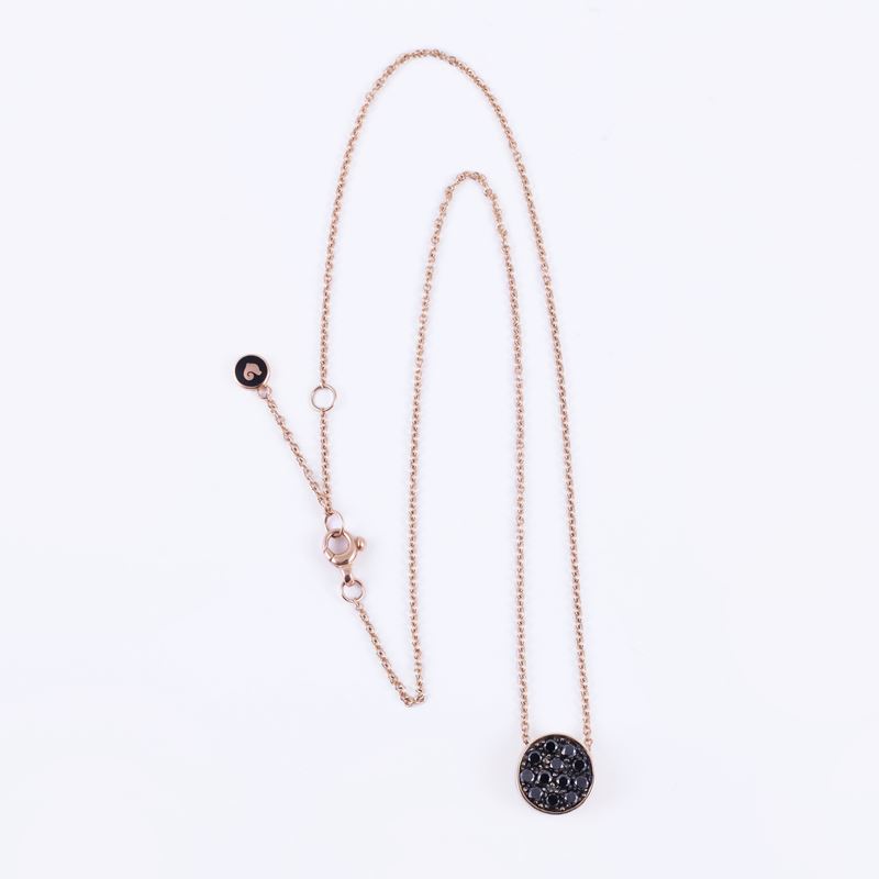 Chantecler, Girocollo “Paillettes” in oro rosa 18 kt