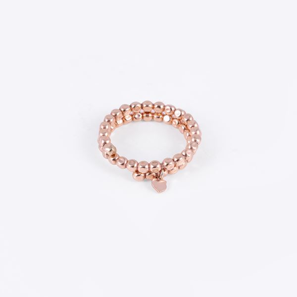 * 9KT GOLD PENDANT HOLDER RING WITH STEEL INNER SPRING, BY CHANTECLER "Accessori"