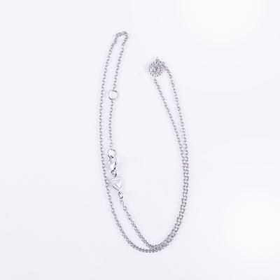 Catenina Chantecler, in oro bianco 9 kt a maglia rollina