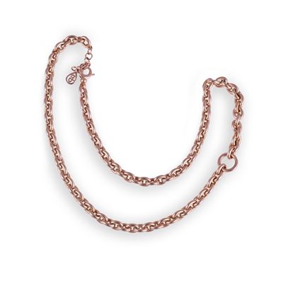 Dámaso Martínez, Girocollo in oro rosa 18 K con motivo circolare in brillanti