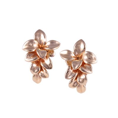 Pasquale Bruni, Orecchini "Giardini Segreti" in oro rosa 18 kt a motivo floreale