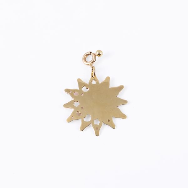 * 18KT GOLD PENDANT, BY PASQUALE BRUNI "Le Monde"