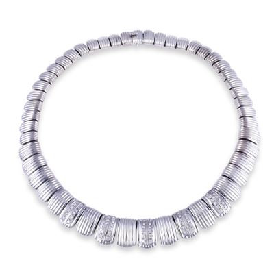 GIROCOLLO, Sabbadini — in oro bianco 18 kt con brillanti