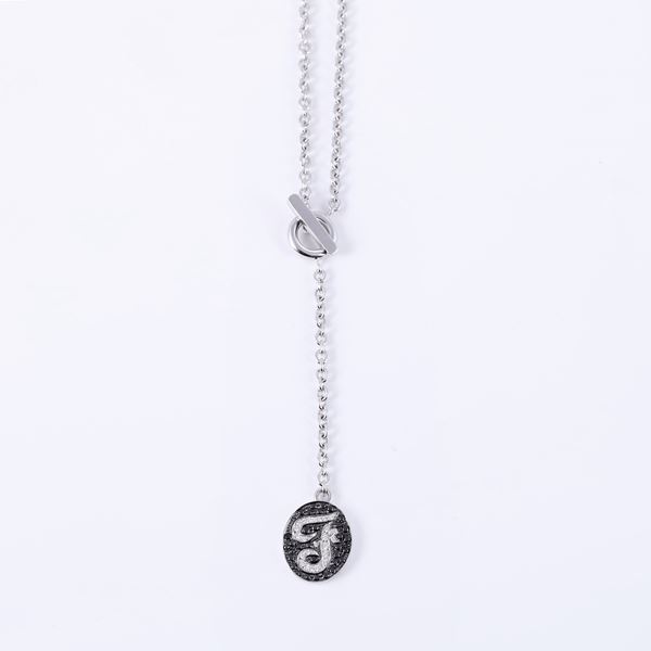 * 18KT GOLD SAUTOIR WITH DIAMOND-SET PENDANT