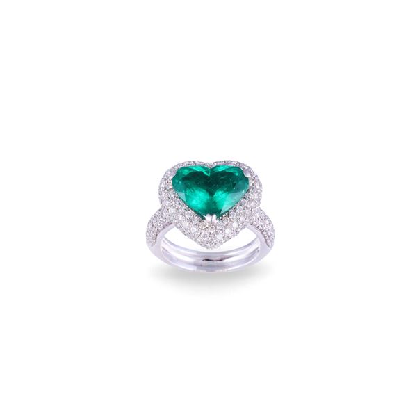 * ANELLO, SMERALDO COLOMBIA
