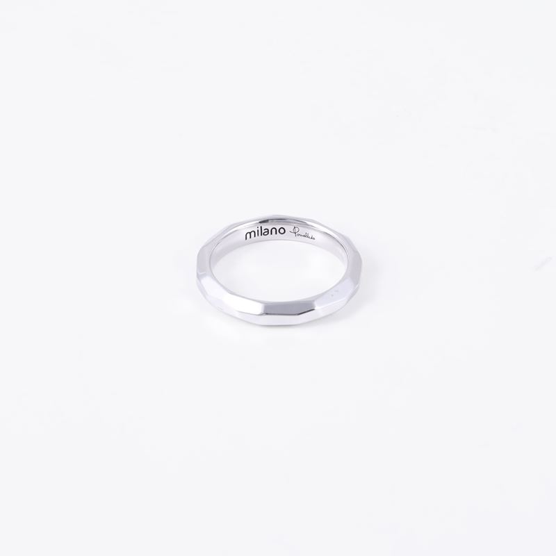 Pomellato Milano, Anello in oro bianco 18 kt (sfaccettato)