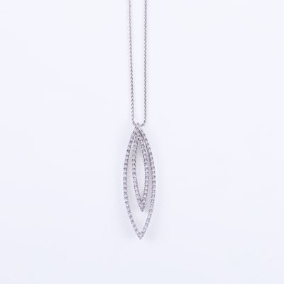 Recarlo, Collana con pendente in oro bianco 18 kt