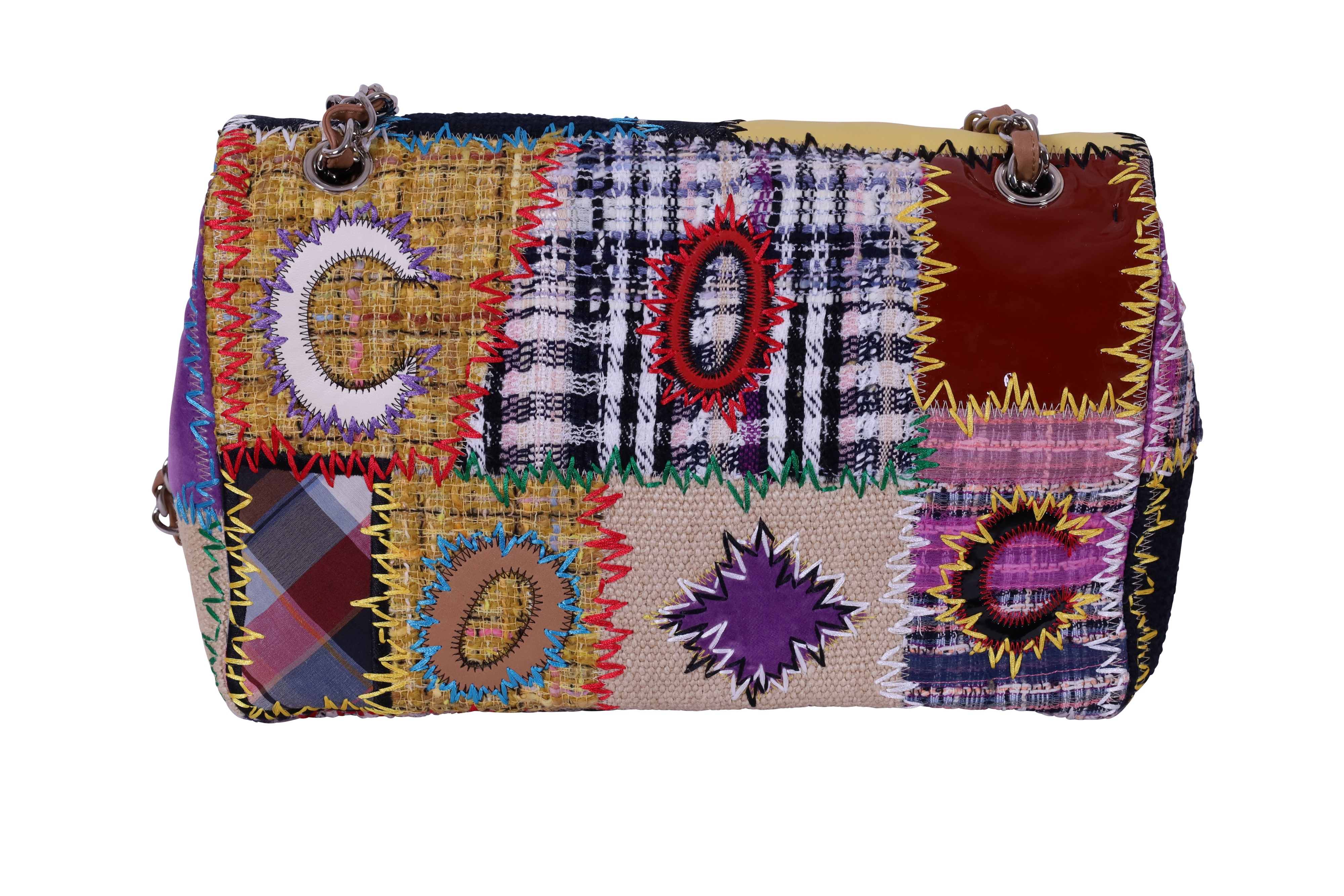 CHANEL, Jumbo Patchwork LIMITED EDITION, borsa a spalla con tracolla a catena