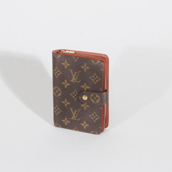 Louis Vuitton - LEATHER AND FABRIC WALLET, Louis Vuitton