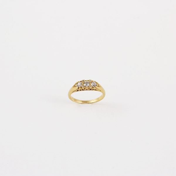 DIAMOND AND GOLD RING