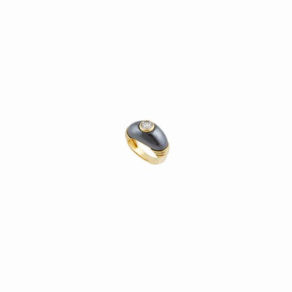Cartier - DIAMOND, HEMATITE AND GOLD RING