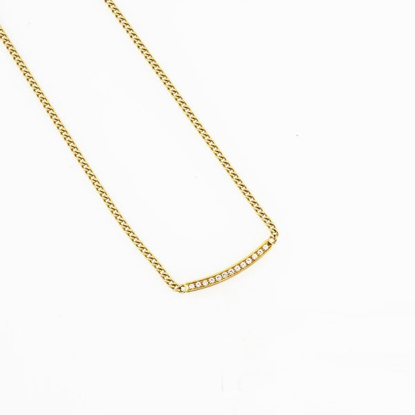 DIAMOND AND GOLD NECKLACE